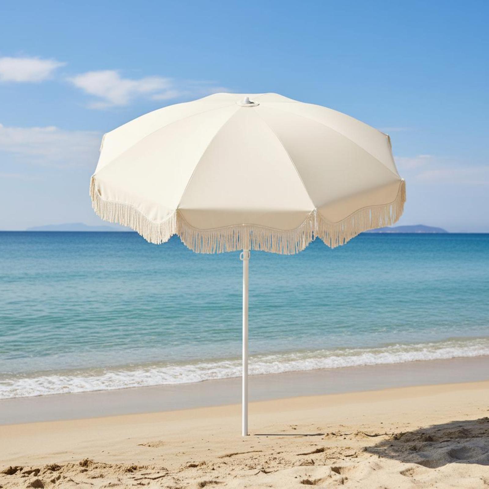Smart Garden Umbrella - 보호용 파티오 우산 보헤미안 프린지 햇빛