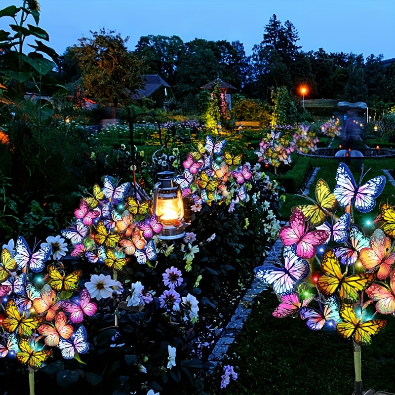 Smart Garden Solar - 태양 LED 나비 정원 조명 마당