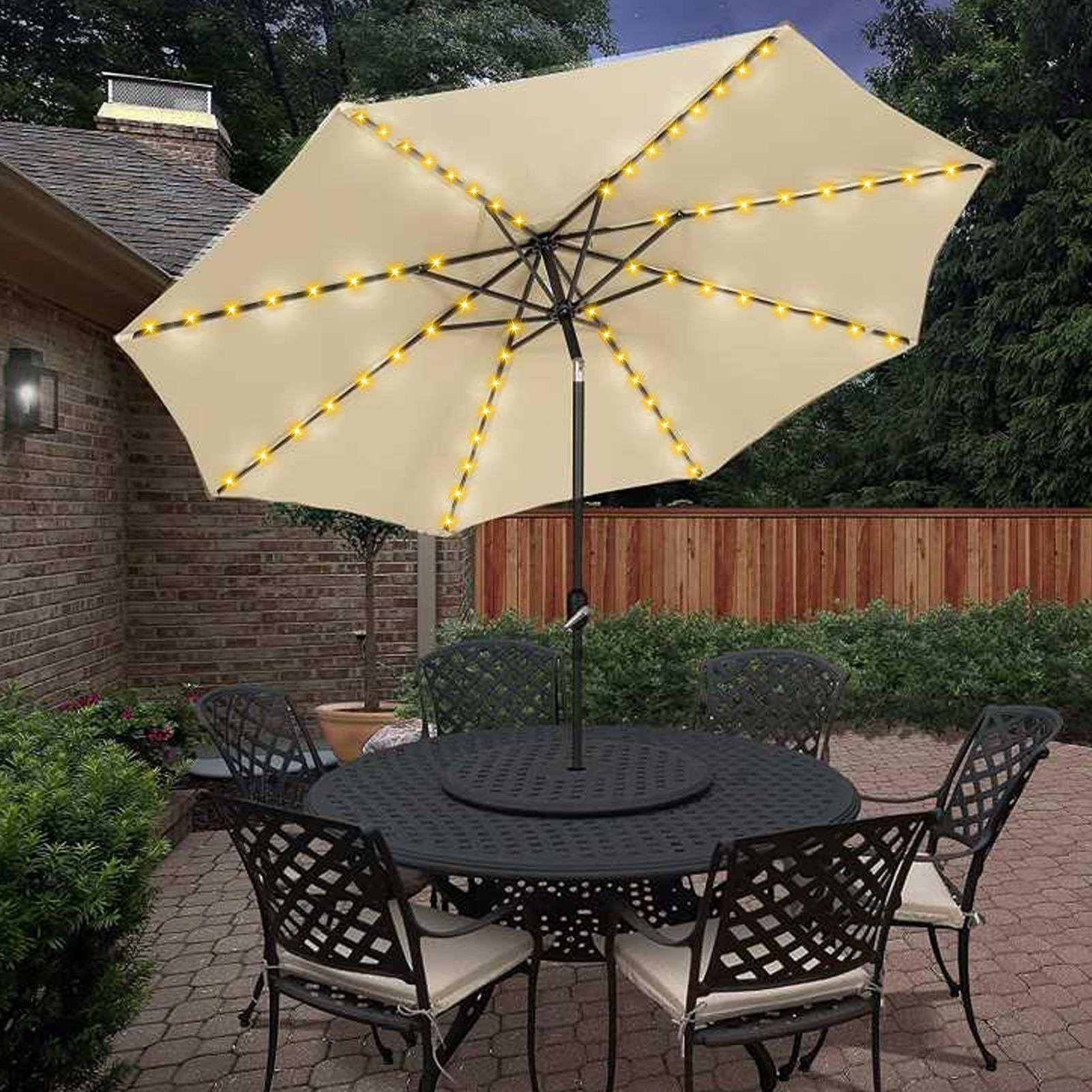 Smart Garden Umbrella - 정원용 LED 우산 스트링 라이트, 8가지