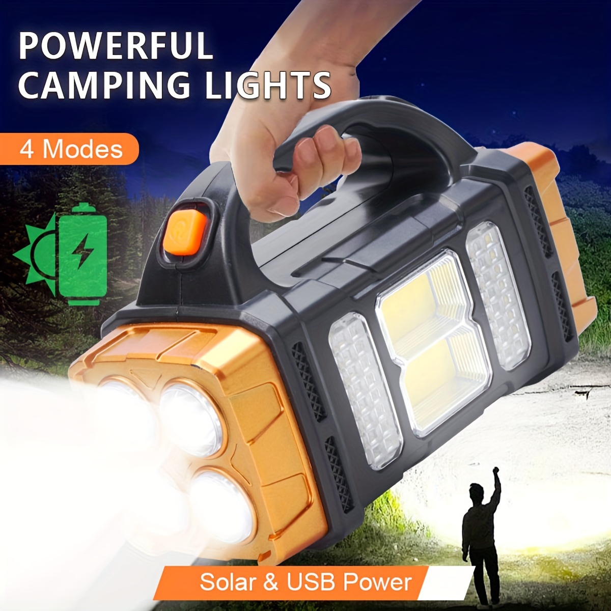 Smart Garden Solar - 새로운 업그레이드 충전식 고출력 태양광 LED