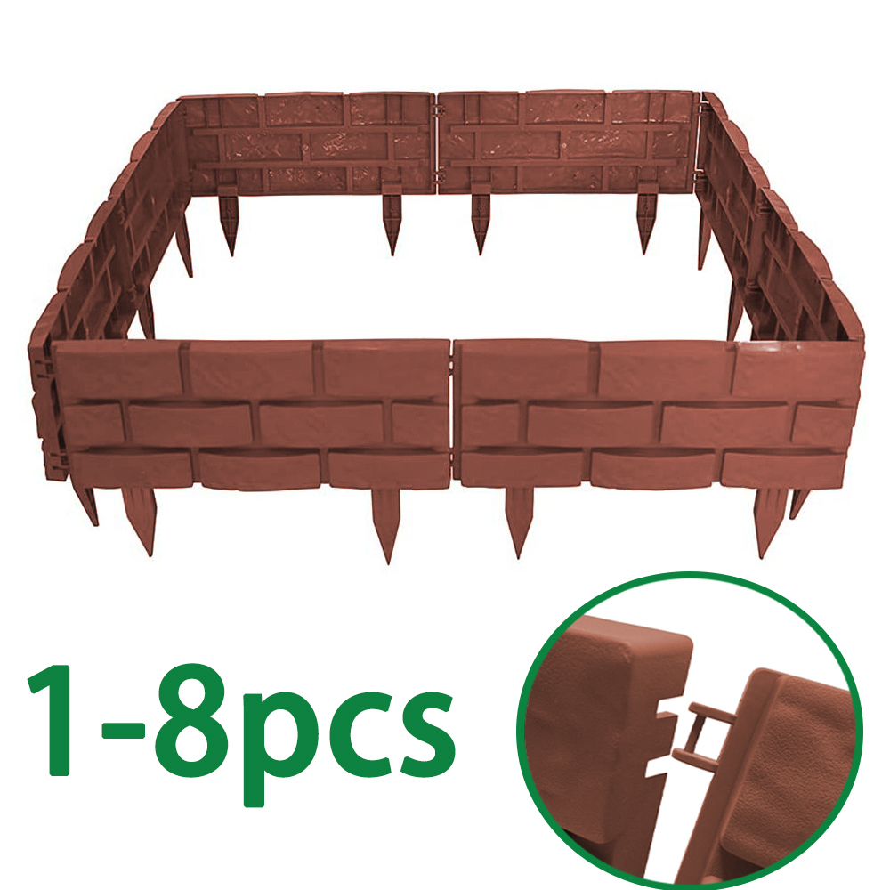 1-8Pcs 모조 돌 플라스틱 울타리 정원 울타리 테두 - Smart Garden Edging 리뷰 및 가격