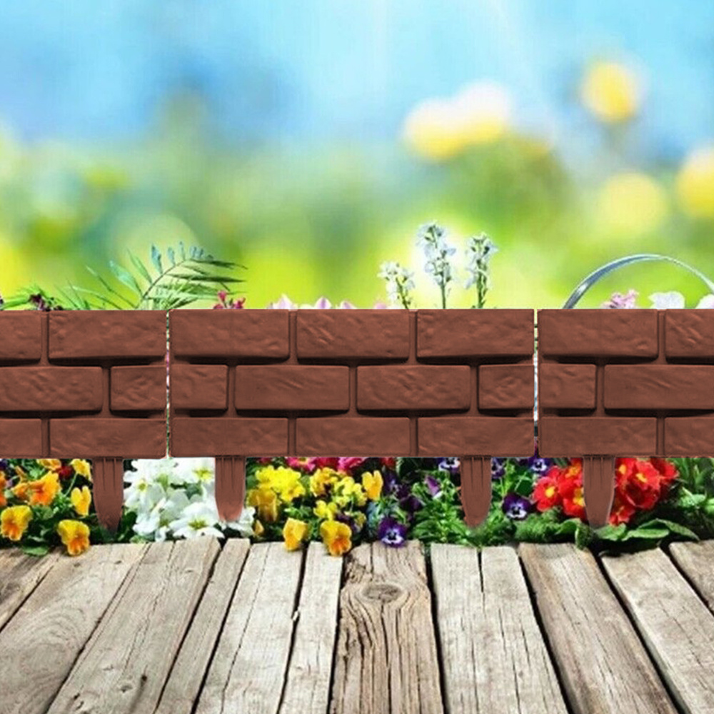 1-8Pcs 모조 돌 플라스틱 울타리 정원 울타리 테두 - Smart Garden Edging 리뷰 및 가격