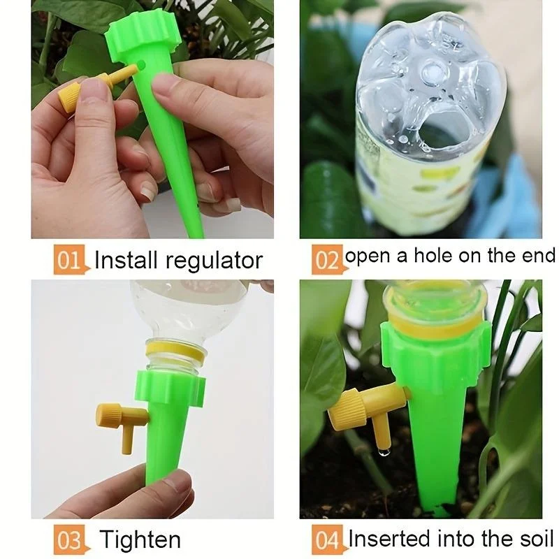 10PCS 꽃 조절식 자동 점적 관개 시스템 가정용 발 - Smart Garden Auk 리뷰 및 가격