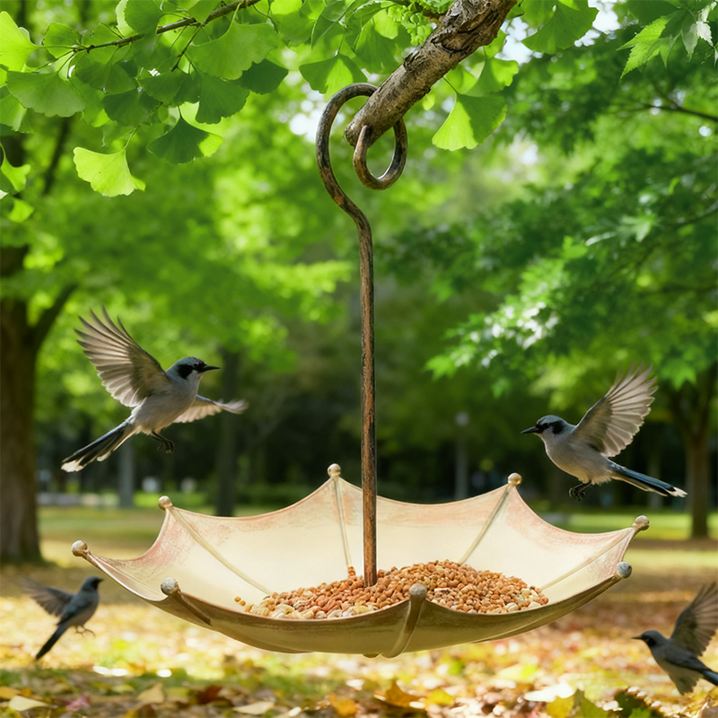 빈티지 청동 우산 모양의 야생조류 먹이통, 정원 마당  - Smart Garden Umbrella 리뷰 및 가격
