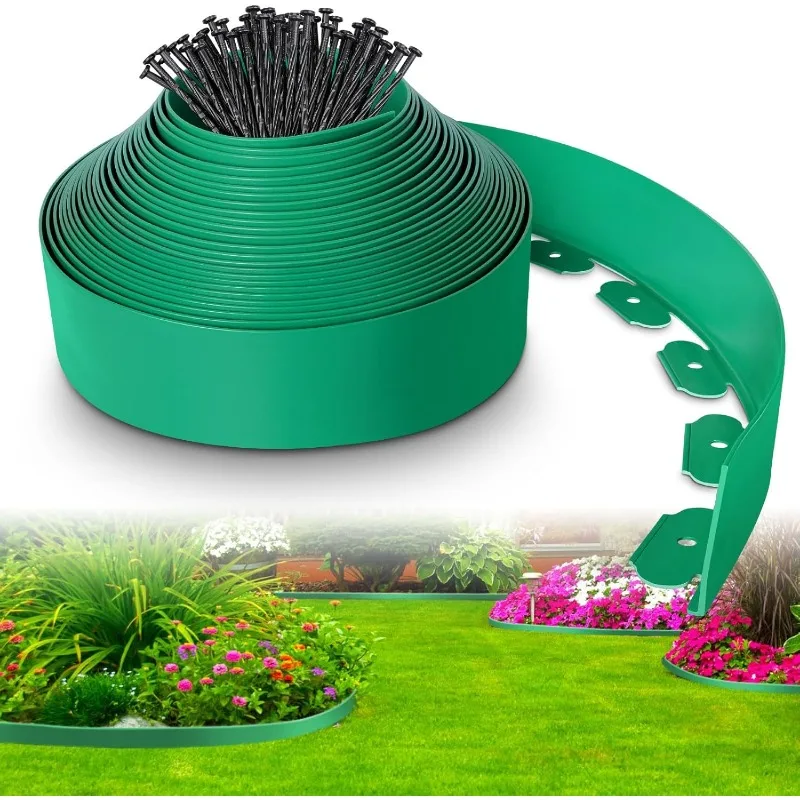 30개의 스파이크 앵커가 있는 10M 유연한 PVC 정 - Smart Garden Edging 리뷰 및 가격