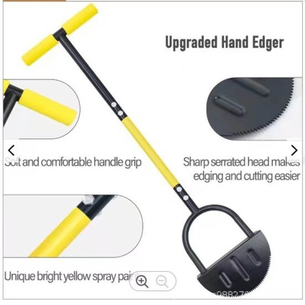 손잡이가 있는 절단 모서리가 있는 반달 모양 잔디 테두 - Smart Garden Edging 리뷰 및 가격