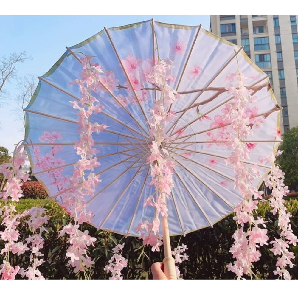 82CM 32'' Skyblue Hanfu 파라솔 꽃  - Smart Garden Umbrella 리뷰 및 가격